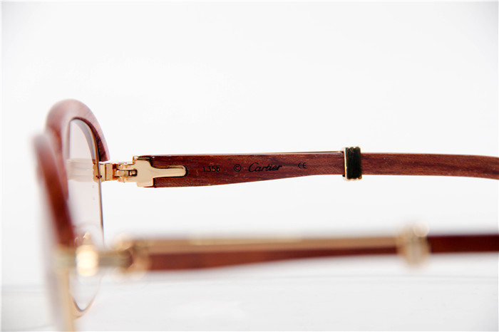 Cartier 1116679 Sunglasses In Gold Brown Gradient - PerfectKickZ