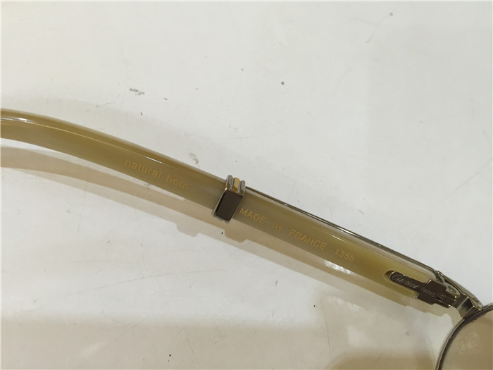 Cartier 7550178 55-22 White Curve Cattle Horn Sunglasses In Silver Brown - PerfectKickZ