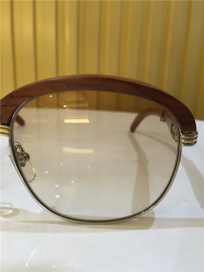 Cartier 1116679 Sunglasses In Silver Brown Gradient - PerfectKickZ