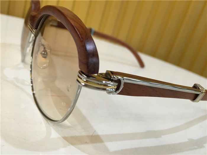 Cartier 1116679 Sunglasses In Silver Brown Gradient - PerfectKickZ