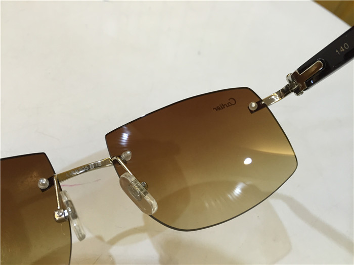 Cartier 4189705 White Mix Black Buffalo Sunglasses In Silver - PerfectKickZ