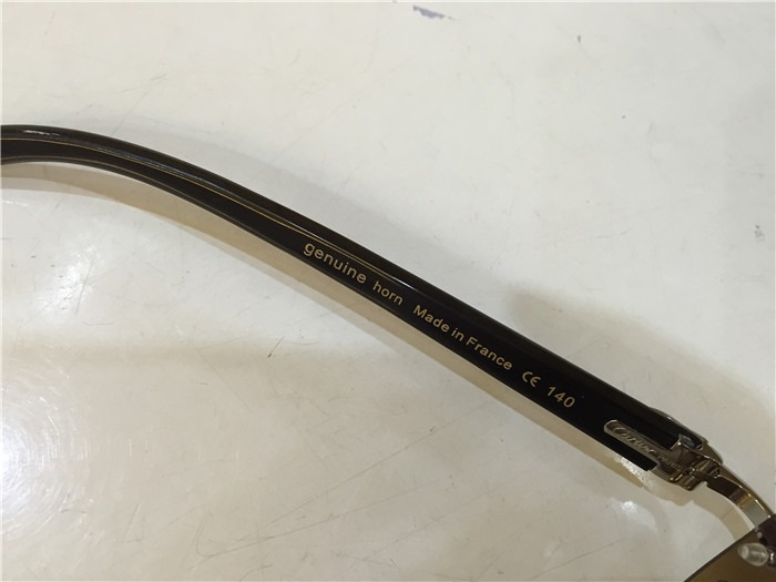 Cartier 3524012 Black Cattle Horn Eyeglasses In Silver - PerfectKickZ