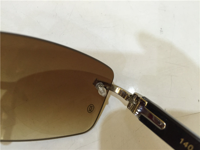 Cartier 3524012 Black Cattle Horn Eyeglasses In Silver - PerfectKickZ