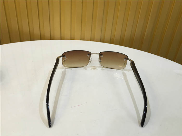 Cartier 3524012 Black Cattle Horn Eyeglasses In Silver - PerfectKickZ