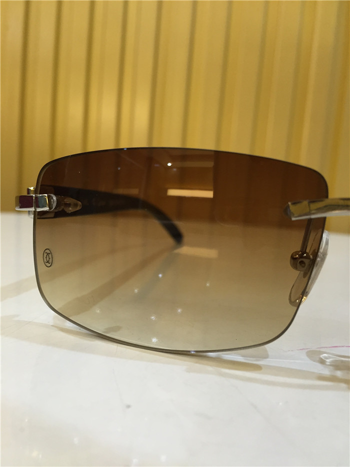 Cartier 3524012 Black Cattle Horn Eyeglasses In Silver - PerfectKickZ