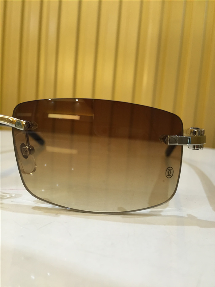 Cartier 3524012 Black Cattle Horn Eyeglasses In Silver - PerfectKickZ