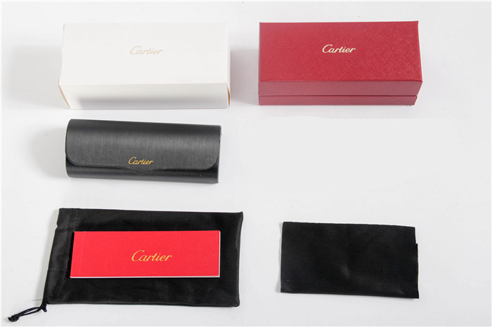 Cartier 3524012 Diamond White Buffalo Sunglasses In Silver With Grey Gradient Round Lens - PerfectKickZ