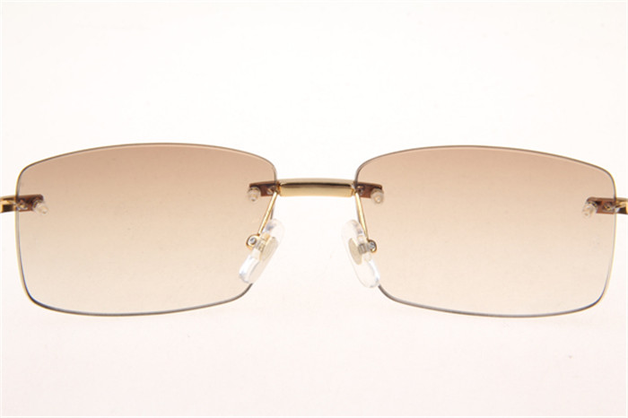 Cartier 3524012 Diamond Wood Sunglasses In Gold With Brown Gradient Lens - PerfectKickZ