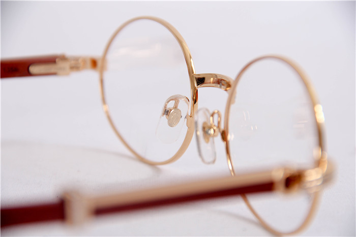 Cartier 7550178 55-22 Sandal Wood Eyeglasses In Gold - PerfectKickZ