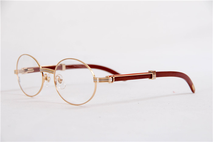 Cartier 7550178 55-22 Sandal Wood Eyeglasses In Gold - PerfectKickZ