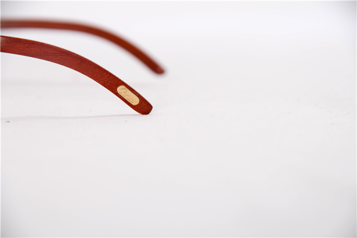 Cartier 7550178 55-22 Sandal Wood Eyeglasses In Gold - PerfectKickZ