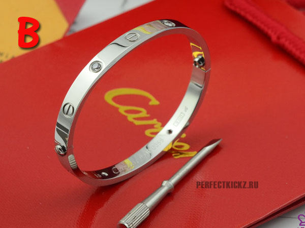 Cartier Classic Love Silver Bracelet With Diamonds - PerfectKickZ