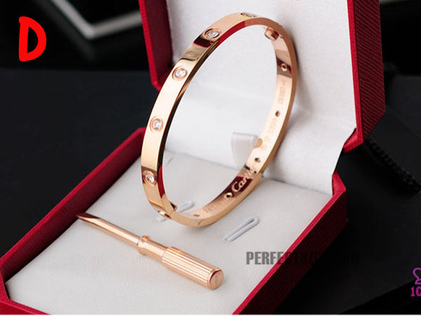 Cartier Love Bracelet With Rose Golden Stones - PerfectKickZ