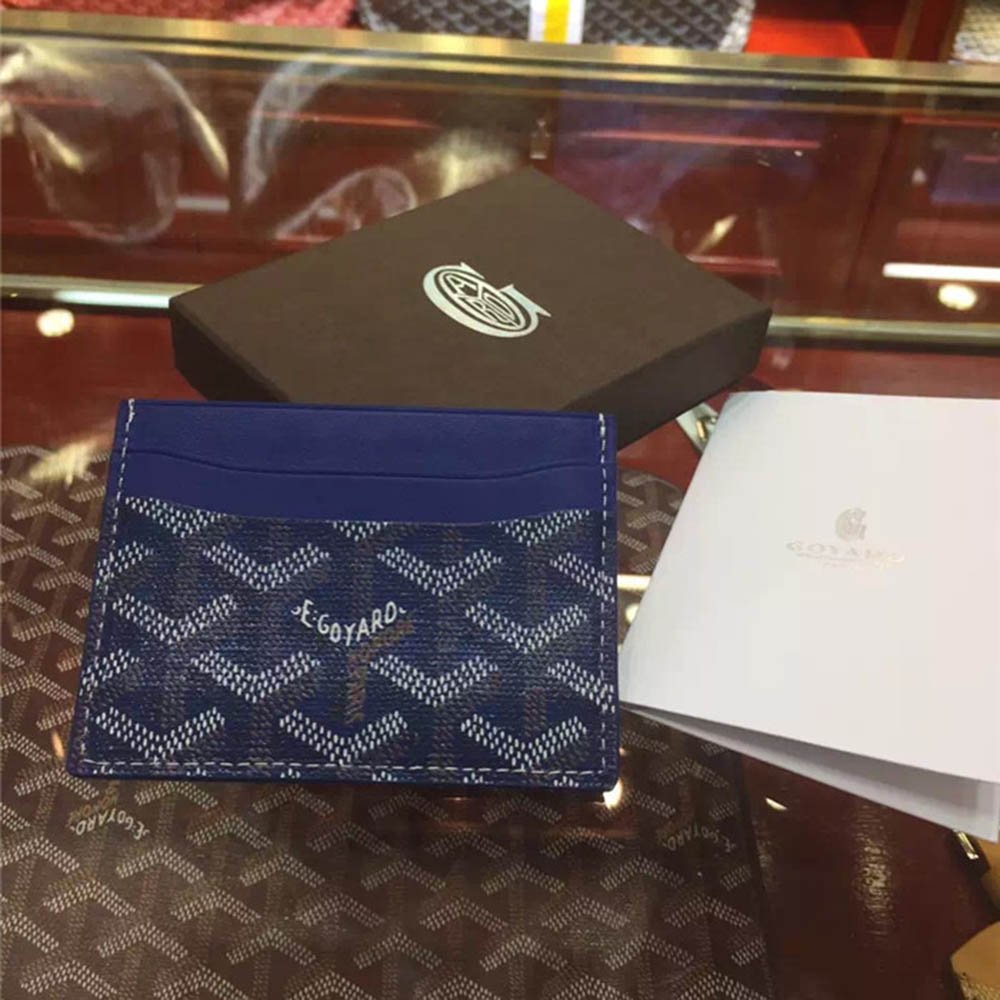 Goyard Card Holder Blue - PerfectKickZ