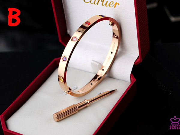 Cartier Love Bracelet Rose Gold With Colorful Stones - PerfectKickZ
