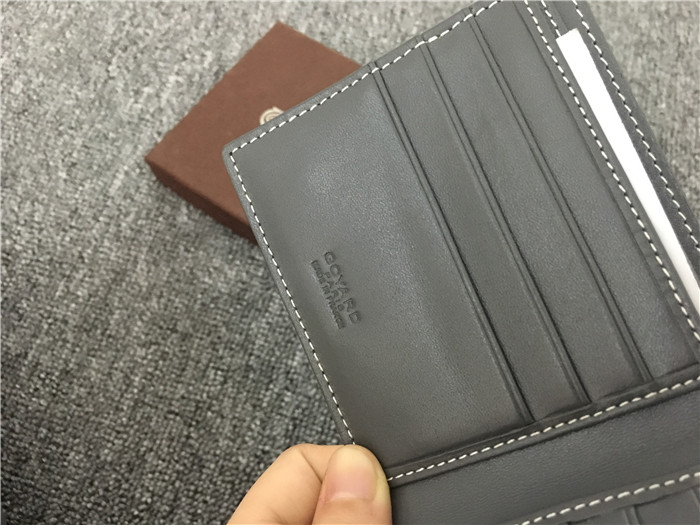 Short 6 Card Slots Billfold Wallet Grey - PerfectKickZ