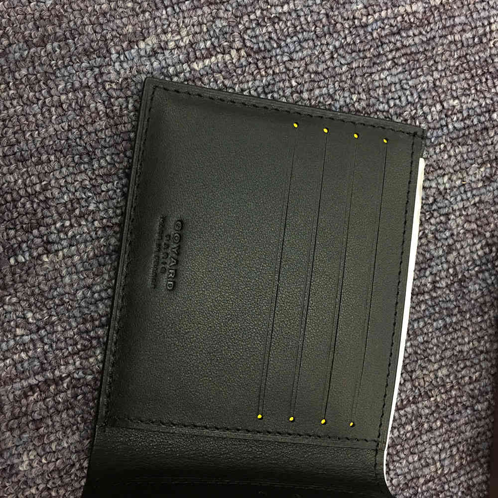 Short 6 Card Slots Billfold Wallet Black - PerfectKickZ