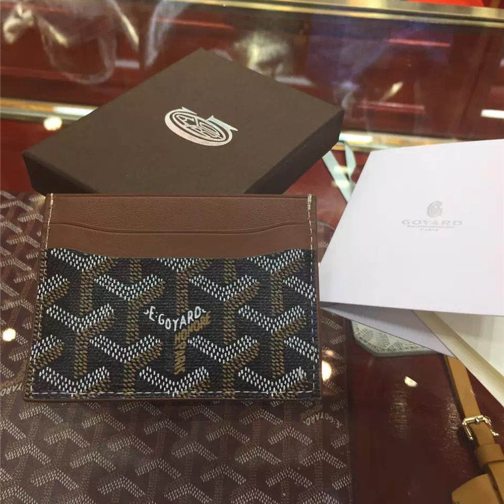 Goyard Card Holder Brown - PerfectKickZ