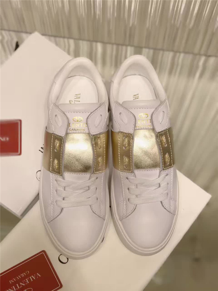 Valenti Open Low Top Golden Block Sneakers - PerfectKickZ