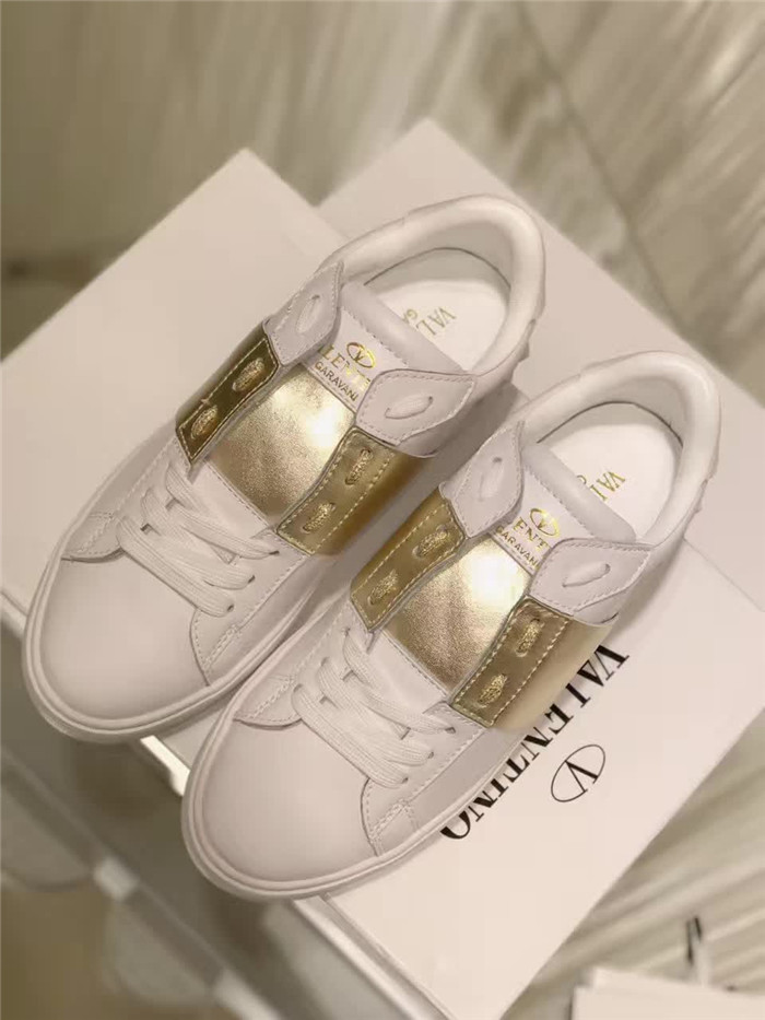 Valenti Open Low Top Golden Block Sneakers - PerfectKickZ