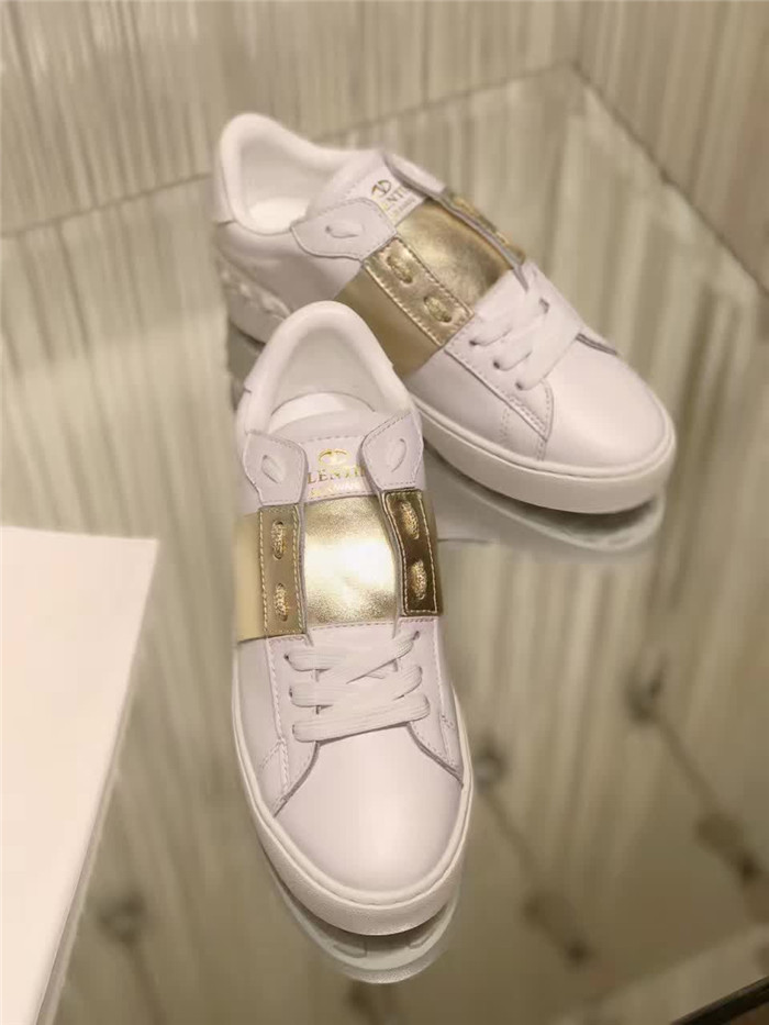Valenti Open Low Top Golden Block Sneakers - PerfectKickZ