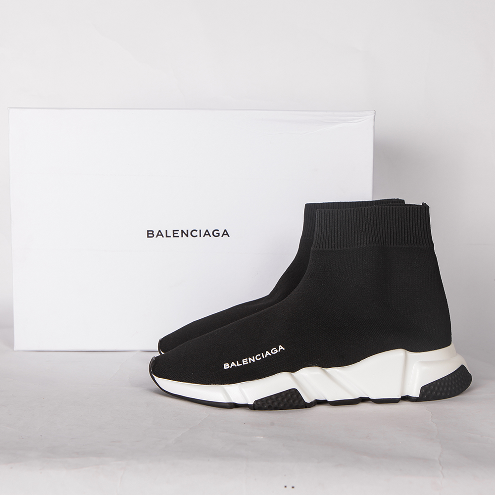 Balenciaga Speed Trainer Bicolor Black Sole - PerfectKickZ