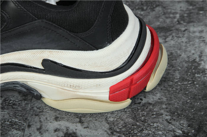 [Updated Best Version] Balenciaga Triple S Sneaker Black Red White - PerfectKickZ
