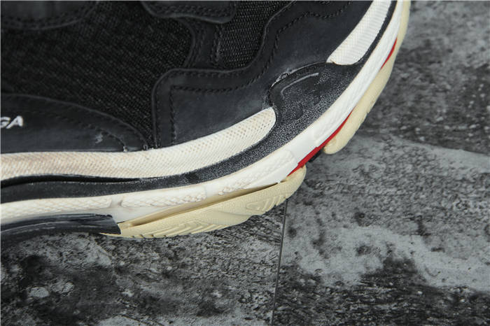 [Updated Best Version] Balenciaga Triple S Sneaker Black Red White - PerfectKickZ