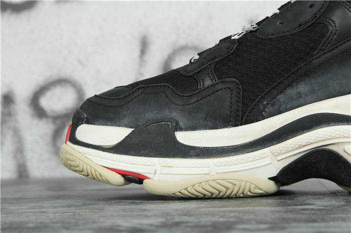 [Updated Best Version] Balenciaga Triple S Sneaker Black Red White - PerfectKickZ