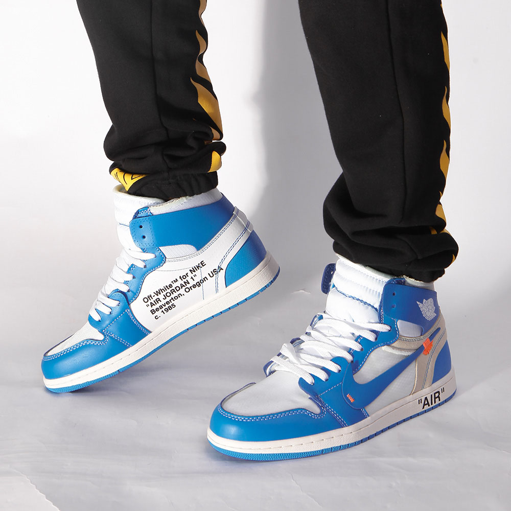Jordan Off White X Air Jordan 1  UNC Sneaker - PerfectKickZ
