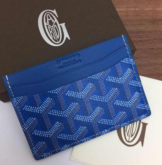 Goyard Card Holder Blue - PerfectKickZ