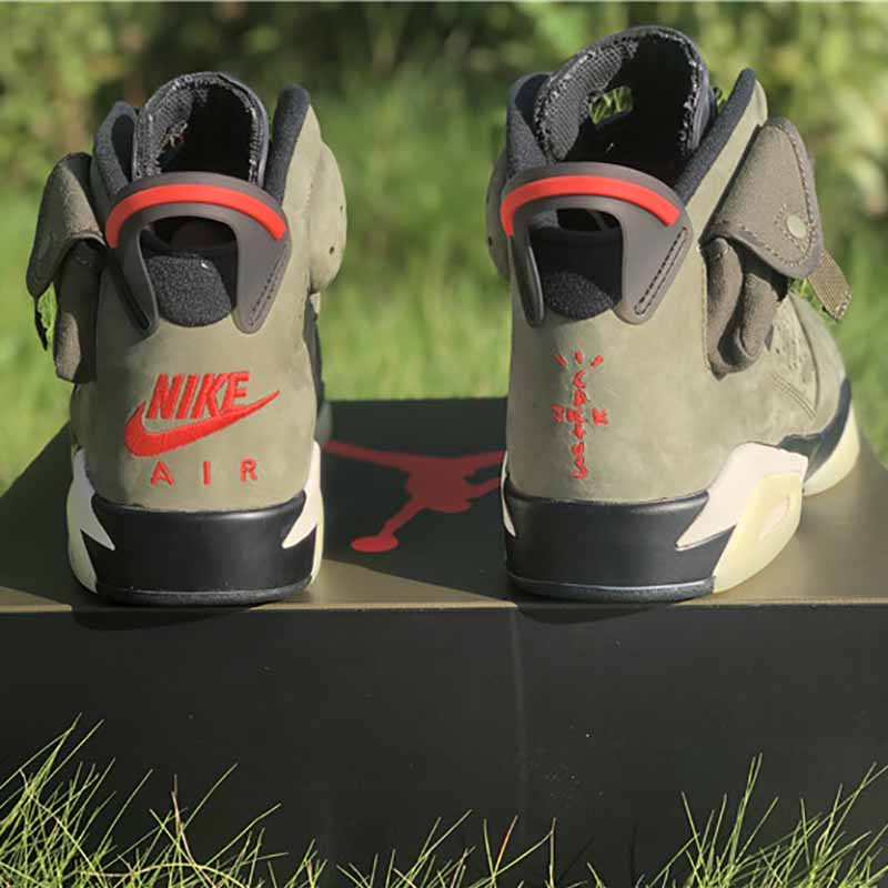 Jordan Travis Scott X Air Jordan 6 Medium Olive Cactus Jack - PerfectKickZ