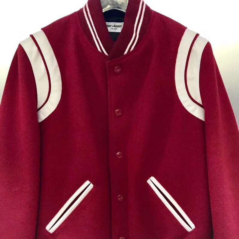 Saint Laurent Wool Varsity Jacket - 