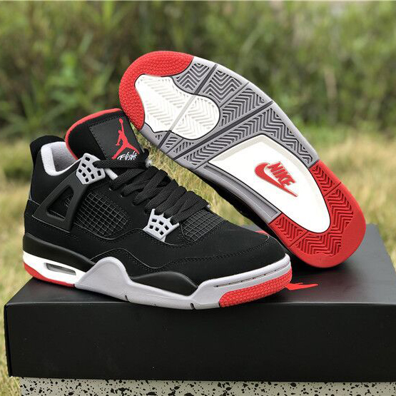 Jordan AJ 4 "Bred" Sneakers - PerfectKickZ
