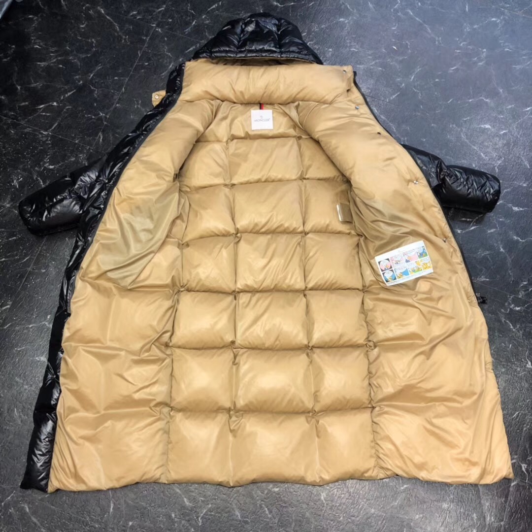 Moncler Black Long Down Jacket - PerfectKickZ