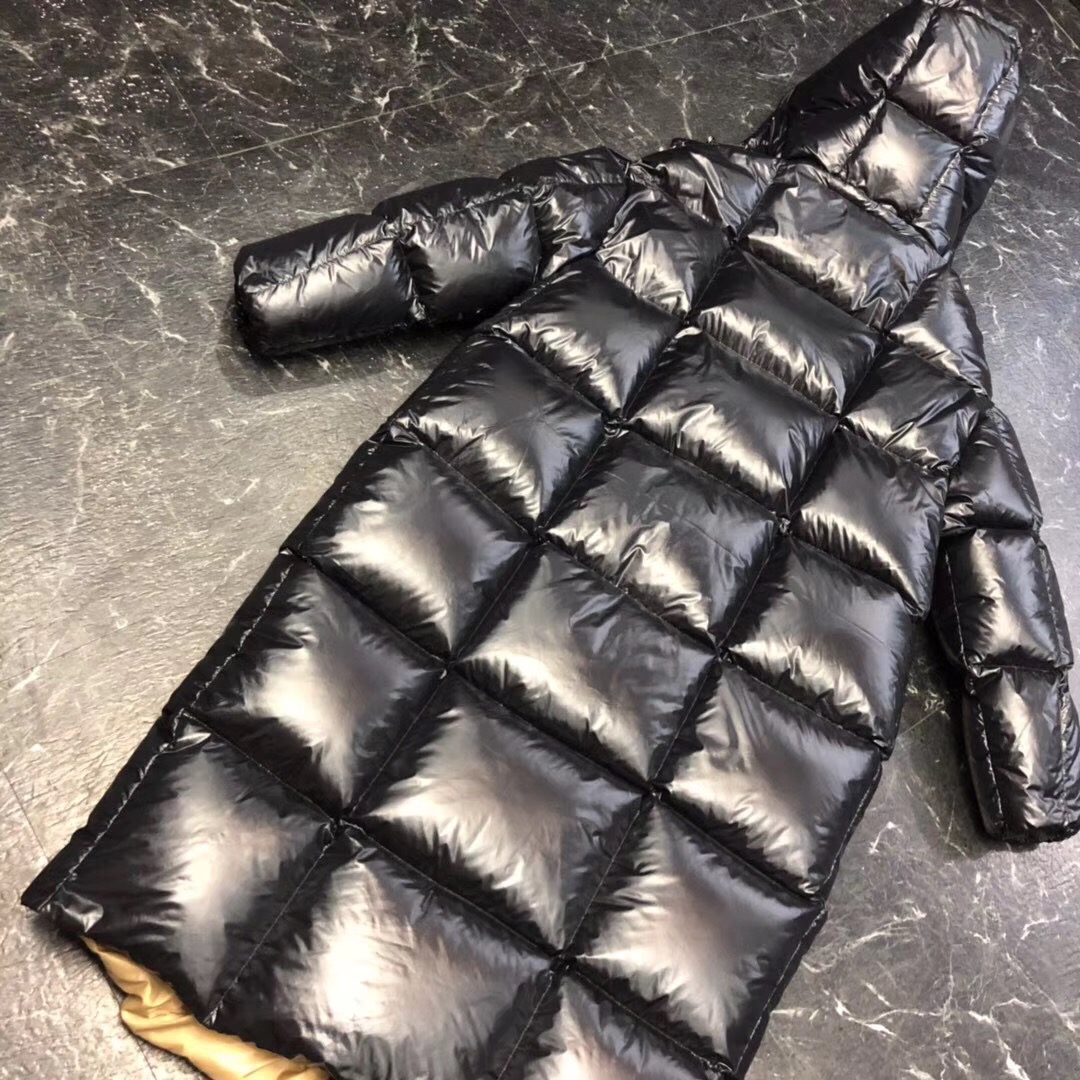 Moncler Black Long Down Jacket - PerfectKickZ