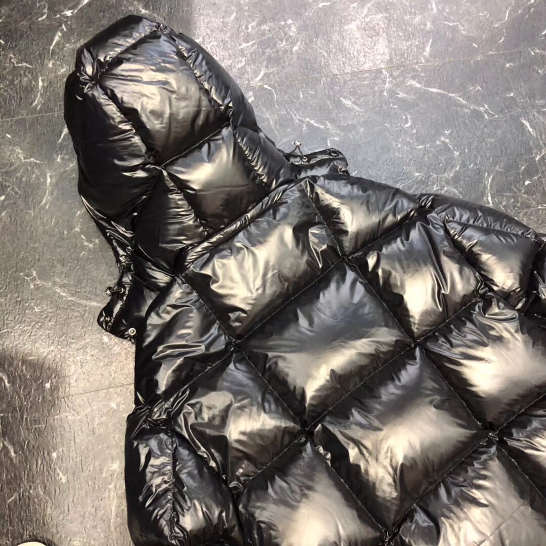 Moncler Black Long Down Jacket - PerfectKickZ