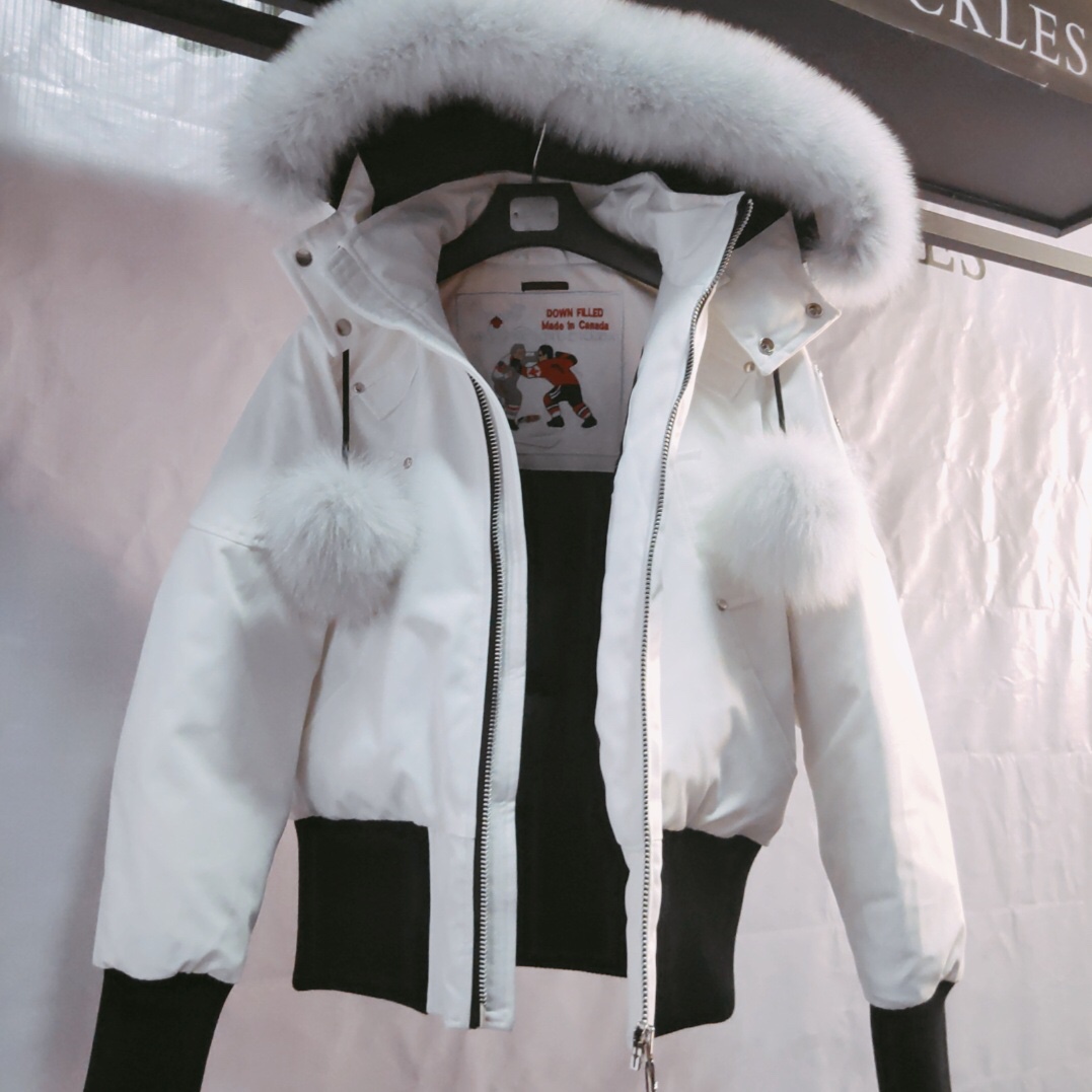 Moose Knuckles White Down Jacket  - PerfectKickZ