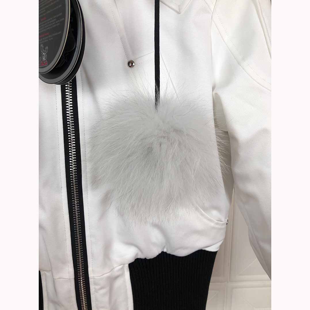 Moose Knuckles White Down Jacket  - PerfectKickZ