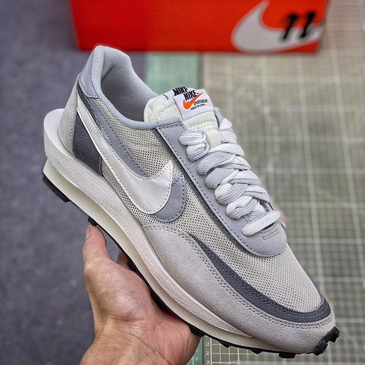 Nike X Sacai Ldv Waffle Daybreak "White/Grey" - PerfectKickZ