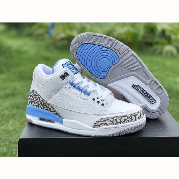 Jordan Air Jordan 3 UNC Mens Basketball Sneaker - PerfectKickZ