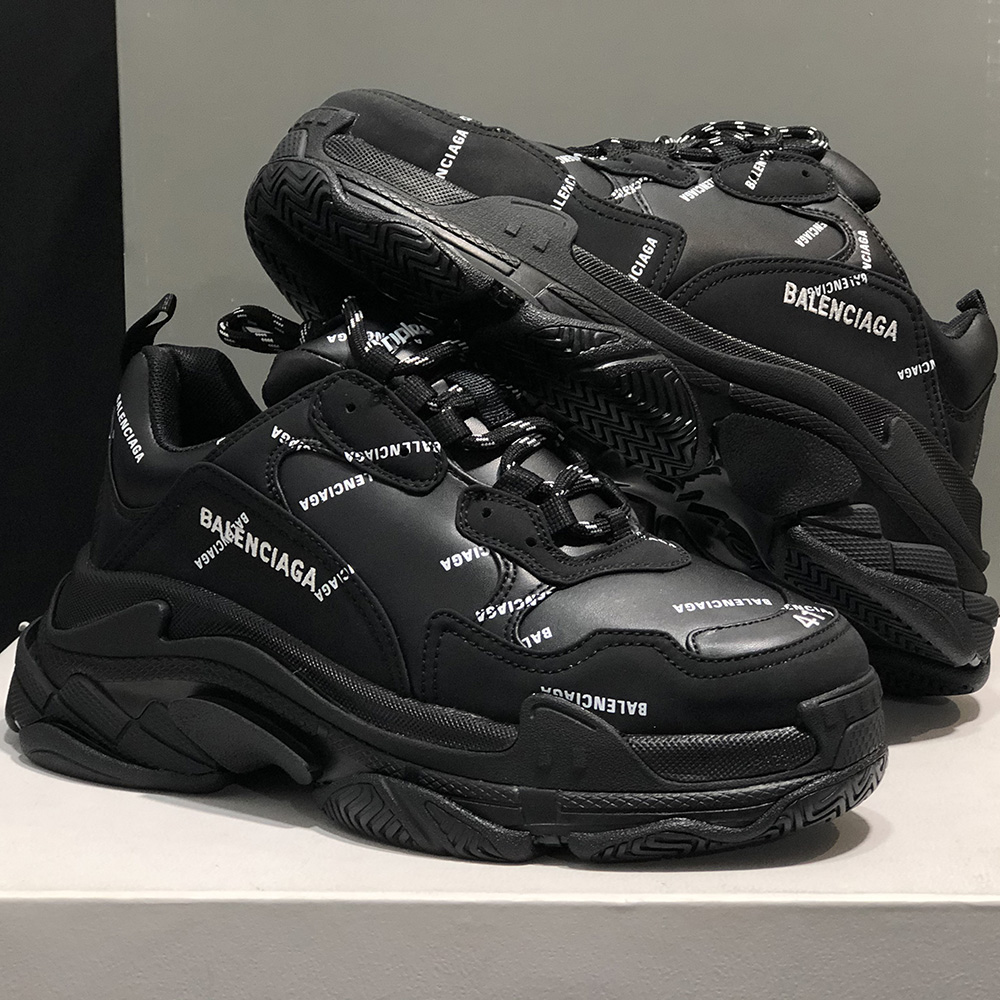 Balenciaga Allover Logo Triple S Sneaker  - PerfectKickZ