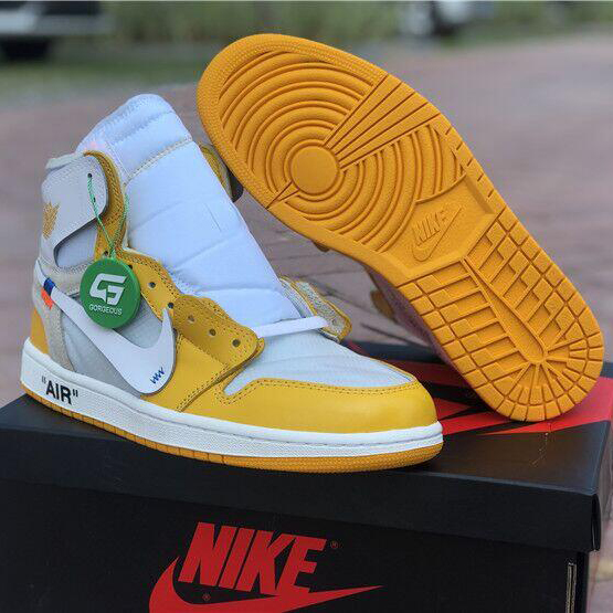 Off-White™ X Air Jordan 1 "Canary Yellow" - PerfectKickZ