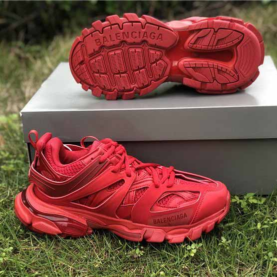 Balenciaga Women Track Sneaker In Red - PerfectKickZ