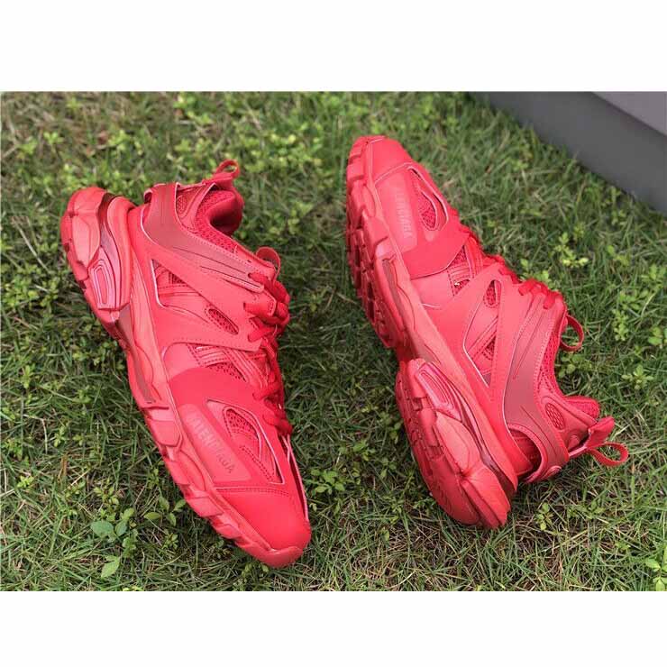 Balenciaga Women Track Sneaker In Red - PerfectKickZ