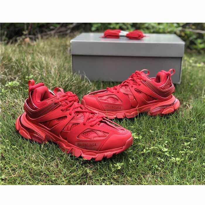 Balenciaga Women Track Sneaker In Red - PerfectKickZ