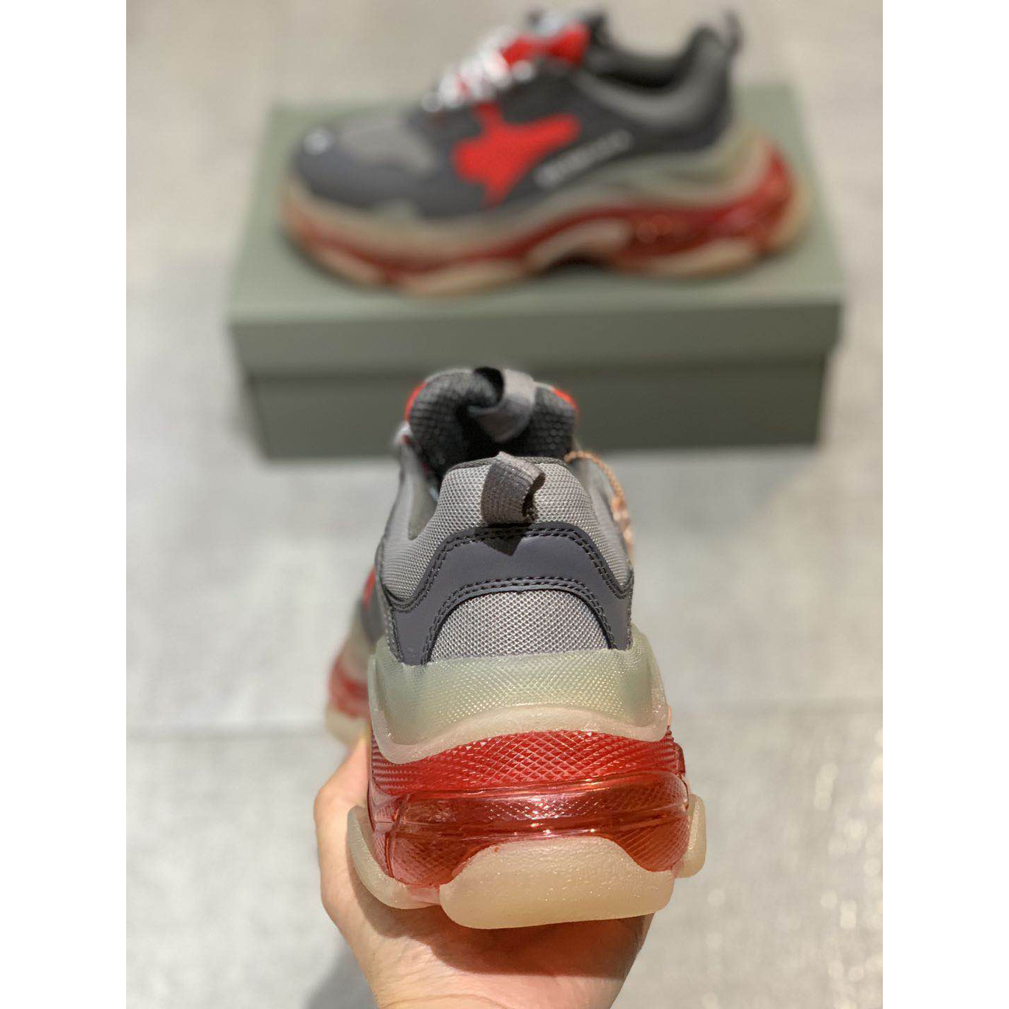 Balenciaga Triple S Clear Sole Sneaker  - PerfectKickZ