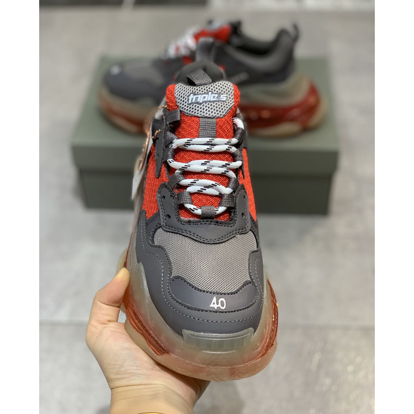 Balenciaga Triple S Clear Sole Sneaker  - PerfectKickZ