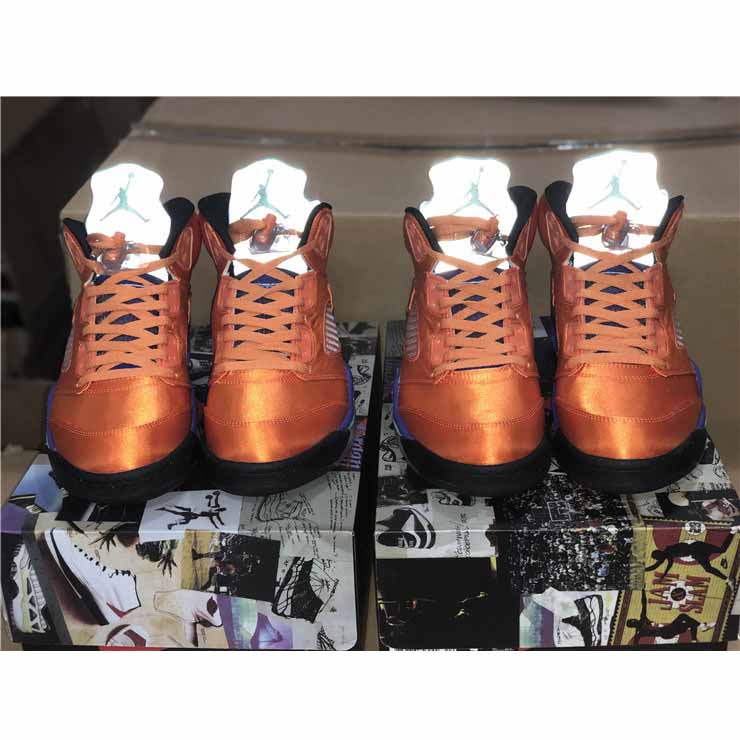 Air Jordan 5 Retro Orange Purple Green - PerfectKickZ