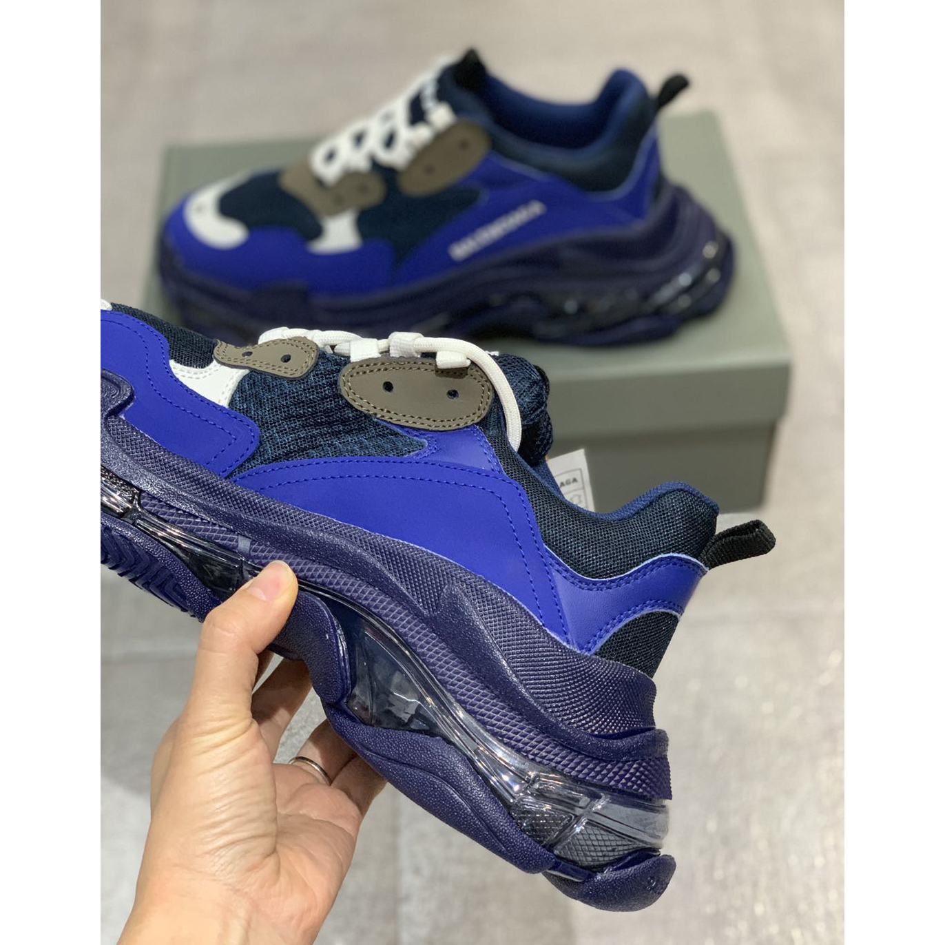 Balenciaga Triple S Clear Sole Sneaker  - PerfectKickZ
